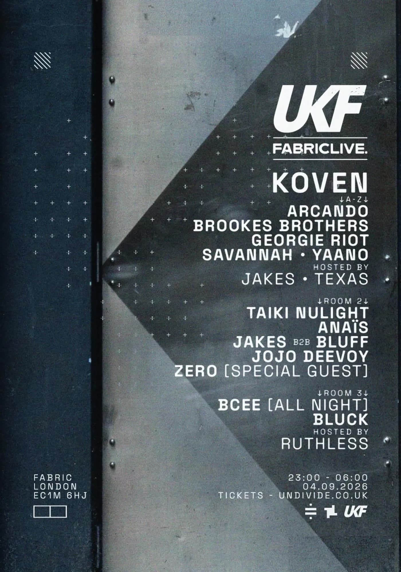 FABRICLIVE x UKF: Koven, Taiki Nulight, Zero, Arcando, BCee, Brookes Brothers + more artwork
