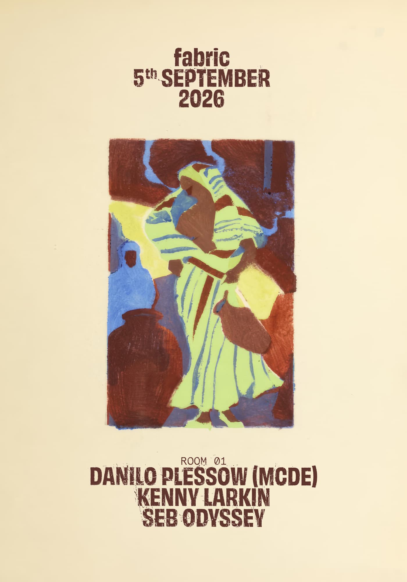 fabric: Danilo Plessow (MCDE), Kenny Larkin, Seb Odyssey artwork