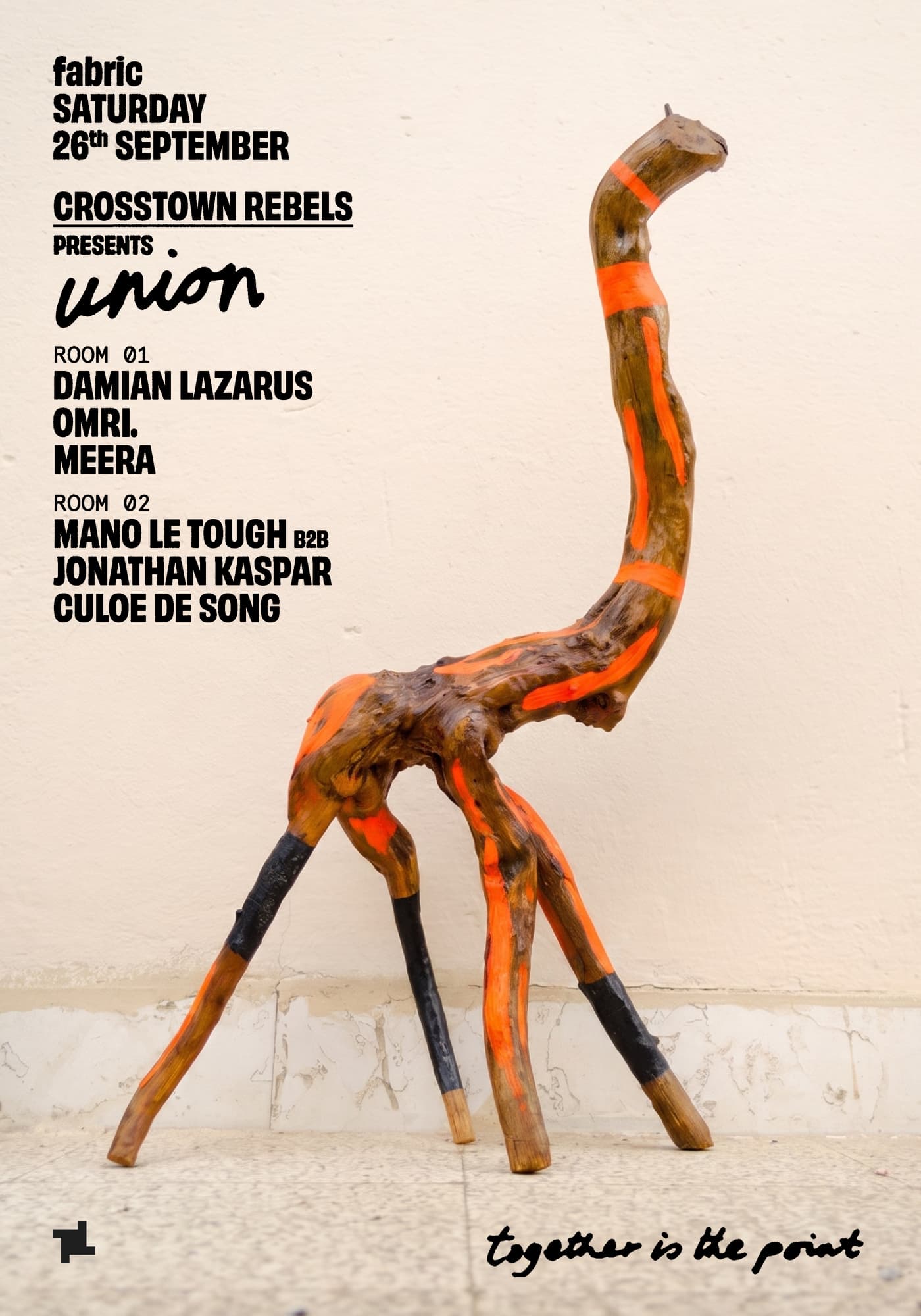 fabric: Crosstown Rebels - Damian Lazarus, Mano Le Tough, Jonathan Kaspar, OMRI + more artwork