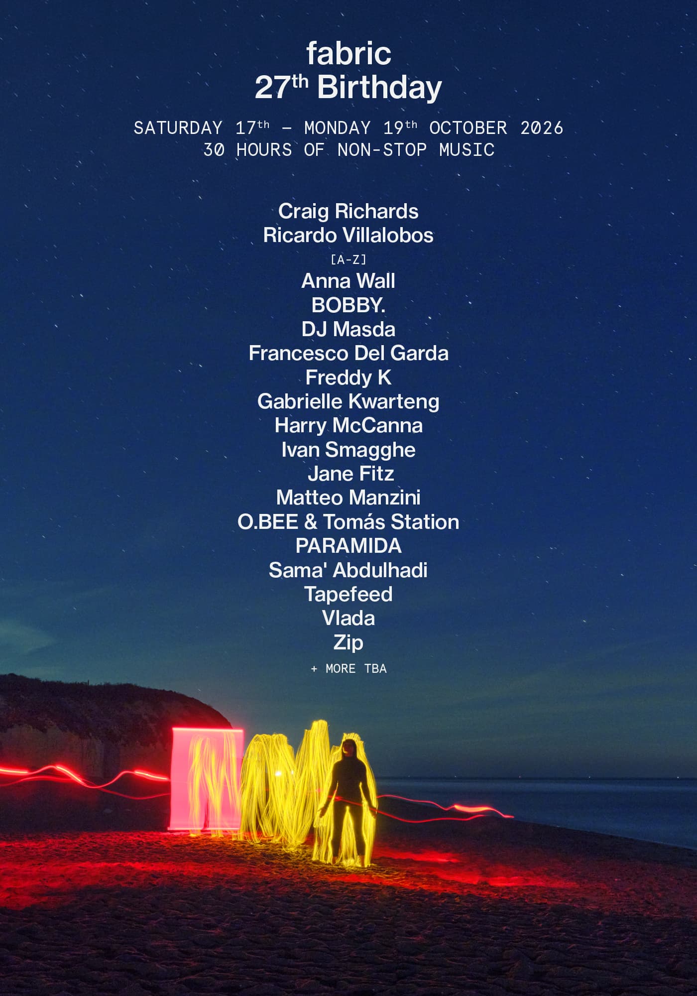 fabric 27th Birthday artwork