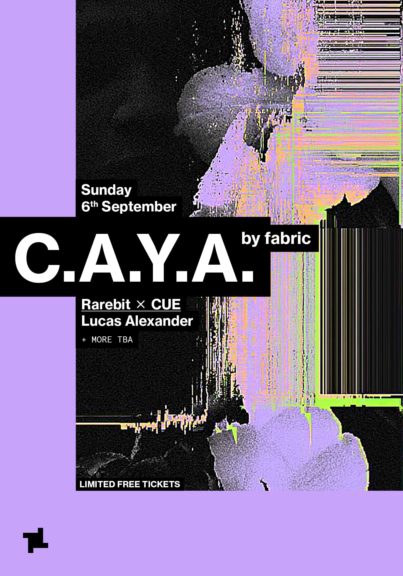 CAYA by fabric: Rarebit x CUE - Lucas Alexander + more TBA artwork