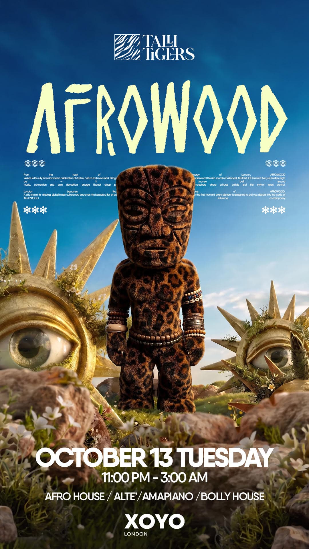 Tali Tigers: Afrowood artwork