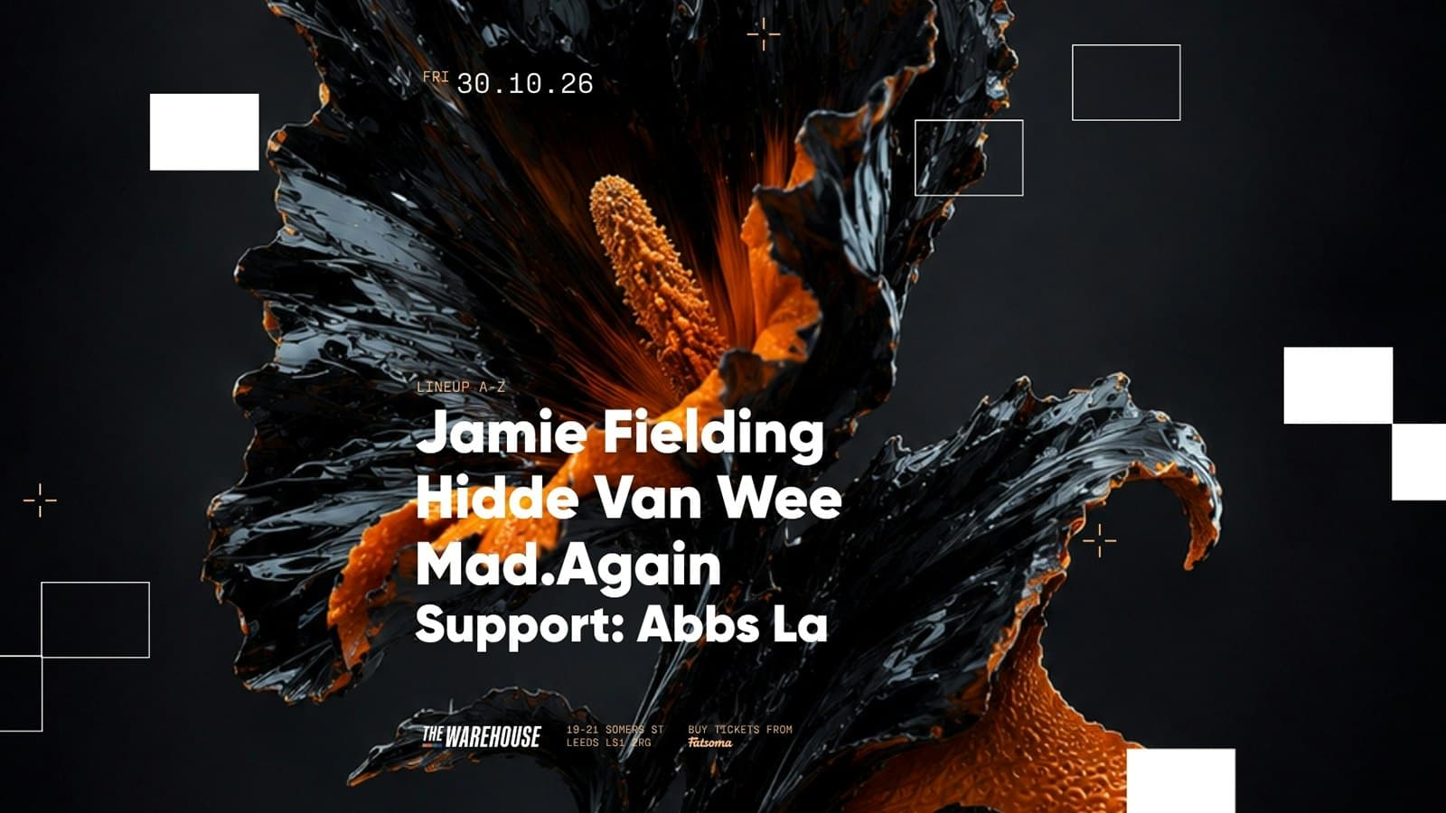The Warehouse: Jamie Fielding, Hidde Van Wee, Mad.Again + Abbs La artwork