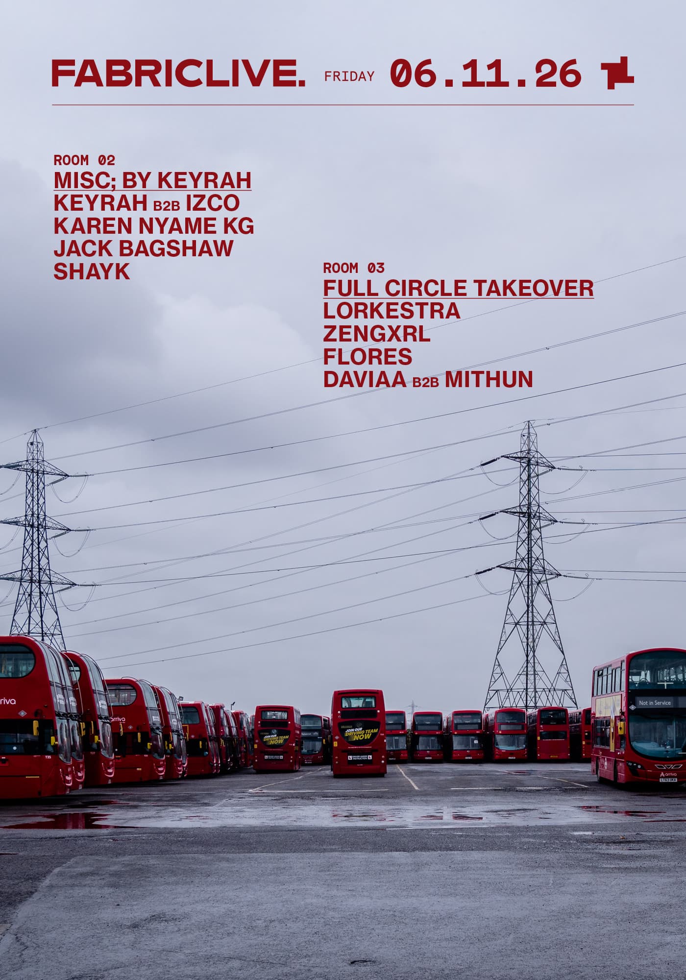 FABRICLIVE: Keyrah B2B Izco, Karen Nyame, KG, Zengxrl, Lorkestra, Jack Bagshaw, SHAYK artwork