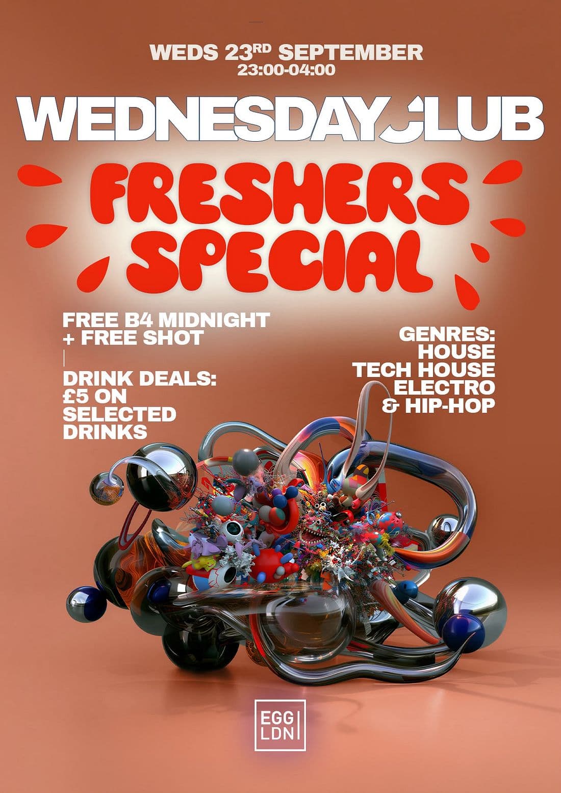 Wednesday Club - Freshers special: House, Tech House, Electro & Hip Hop artwork