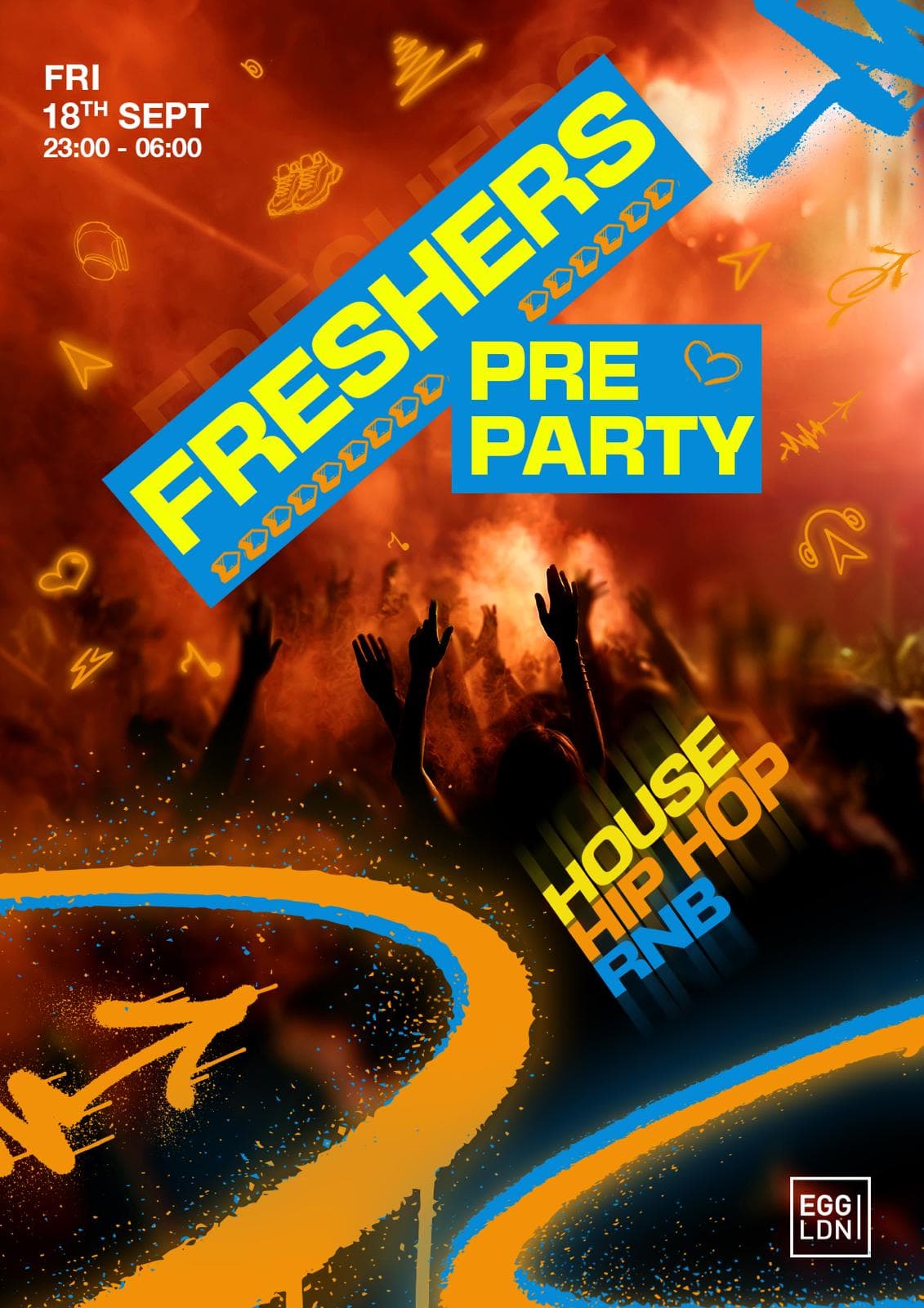 Freshers Pre Party – House, Hip Hop, Rnb artwork