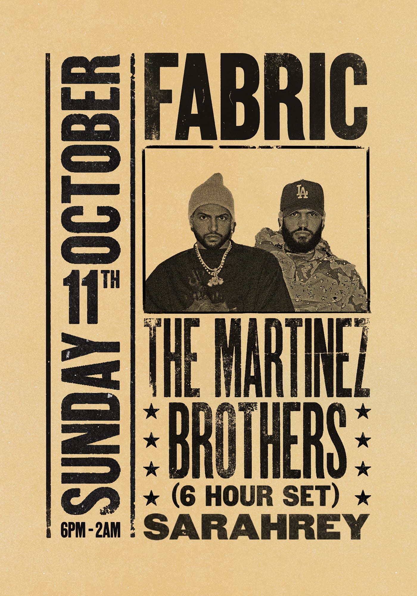 fabric: The Martinez Brothers (6 hour set), Sarahrey artwork